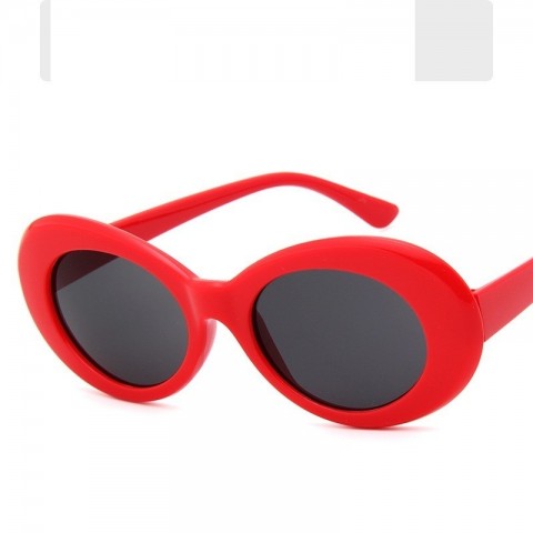 Kurt Cobain Vintage Oval Sunglasses for Women UV400 Protection