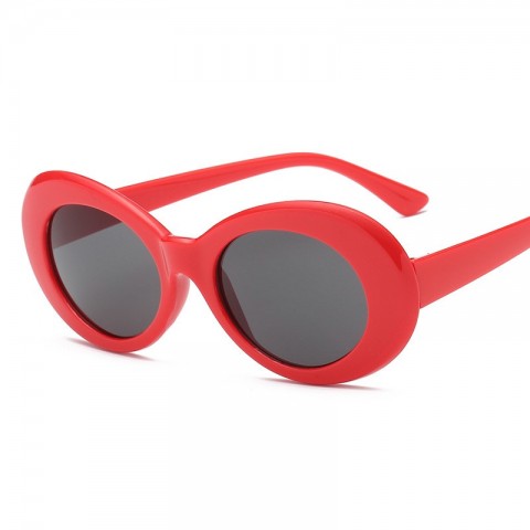 Kurt Cobain Vintage Oval Sunglasses for Women UV400 Protection