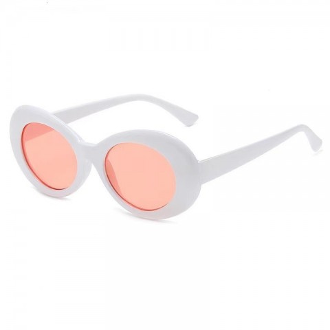 Kurt Cobain Vintage Oval Sunglasses for Women UV400 Protection