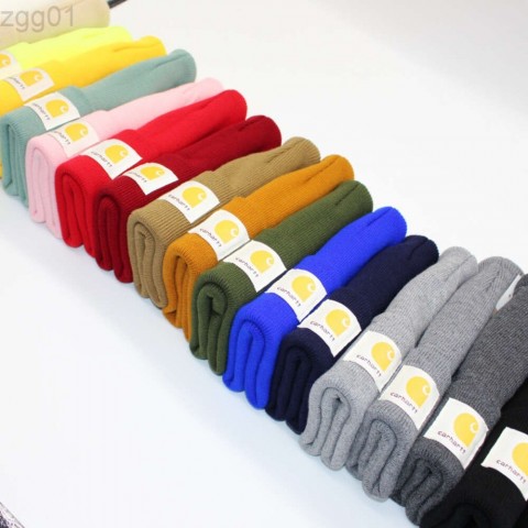 Carhartt Inspired Multicolor Wool Beanie Hat - Unisex Winter Knit Hat