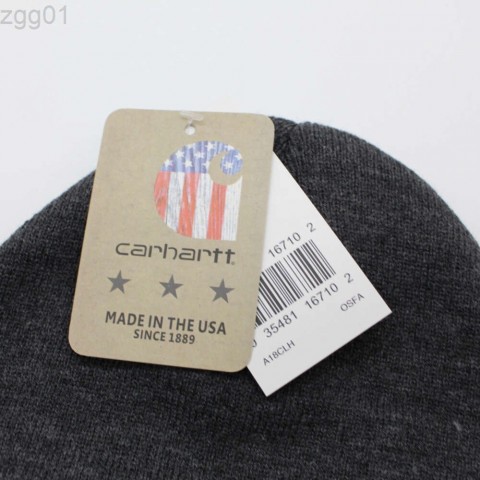Carhartt Inspired Multicolor Wool Beanie Hat - Unisex Winter Knit Hat