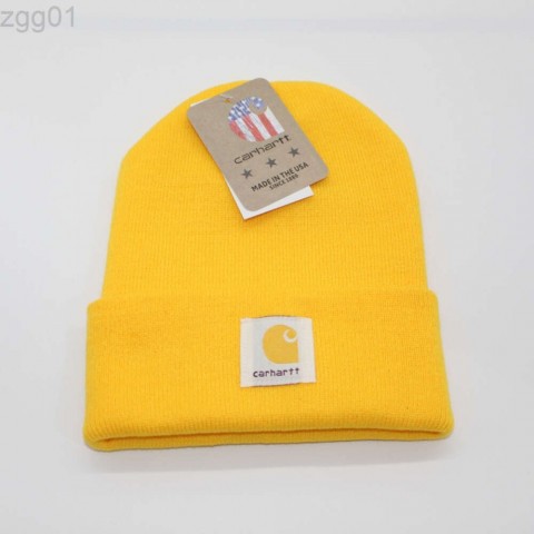 Carhartt Inspired Multicolor Wool Beanie Hat - Unisex Winter Knit Hat