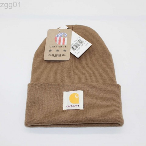 Carhartt Inspired Multicolor Wool Beanie Hat - Unisex Winter Knit Hat