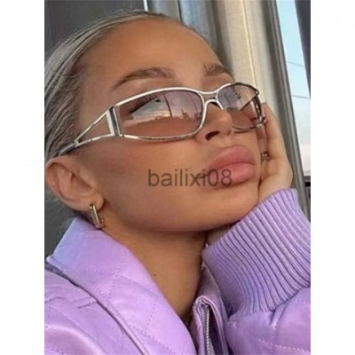Y2K Fashion Eyewear - Women's Gradient Mirror Sunglasses J250417