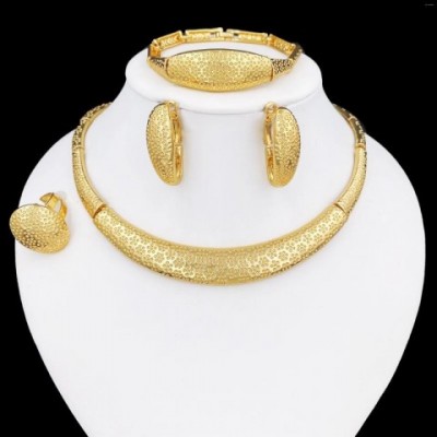 Luxury Brazil Gold Plated Jewelry Set for Women
