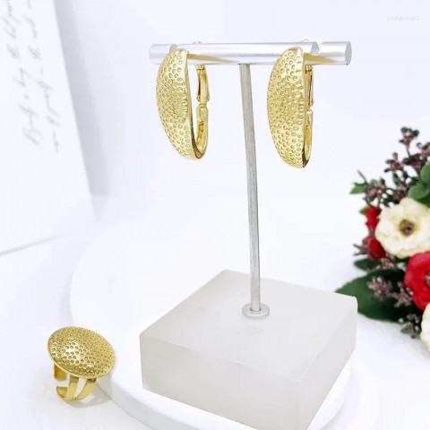 Luxury Brazil Gold Plated Jewelry Set for Women