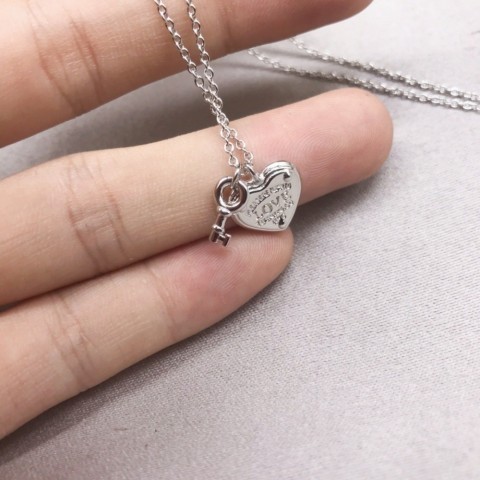 Tiffany Inspired Starry Heart Pendant Necklace for Women