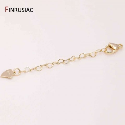 14K Gold-Plated Brass Heart Lobster Clasp for DIY Jewelry Making