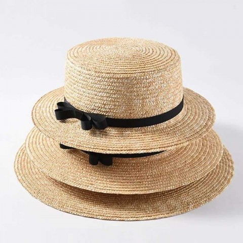 GD Model Women's High-Quality Summer Wide Brim Straw Boater Sun Hat for Beach