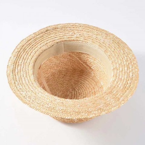 GD Model Women's High-Quality Summer Wide Brim Straw Boater Sun Hat for Beach