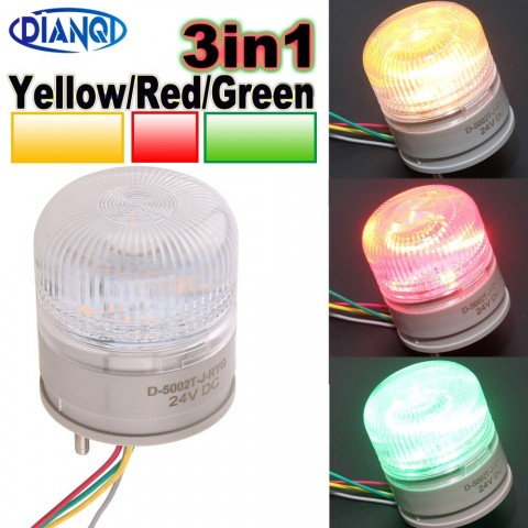 Qwen Red Yellow Green LED Flashing Warning Light