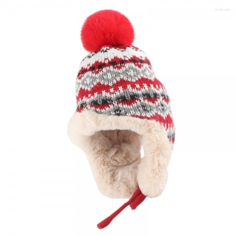 Berets Soft Pom Knitted Hat for Women
