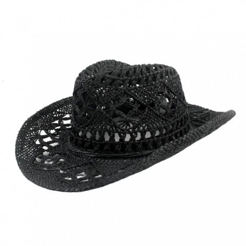 Hats Unlimited Wide Brim Denim Straw Sun Hat for Unisex