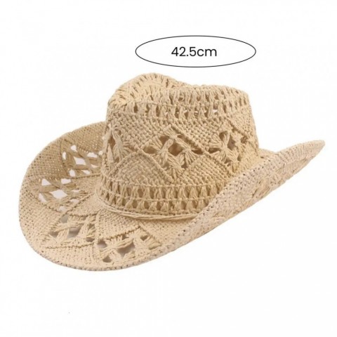Hats Unlimited Wide Brim Denim Straw Sun Hat for Unisex