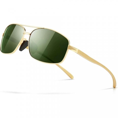 Ultra Light PC Frame Men's Polarized Sunglasses with UV380 Protection