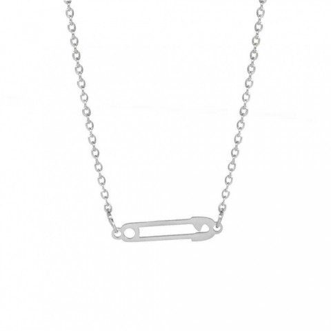 Skyrim Inspired Stainless Steel Paper Clip Pendant Necklace for Women