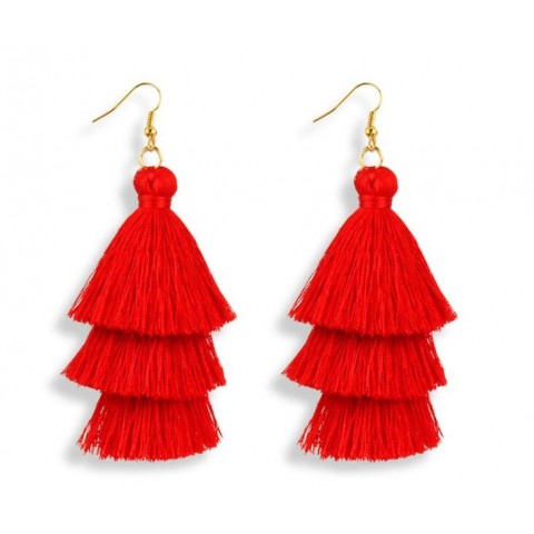 Boho Fashion Women's Gold Plated Tassel Earrings for Party GB372