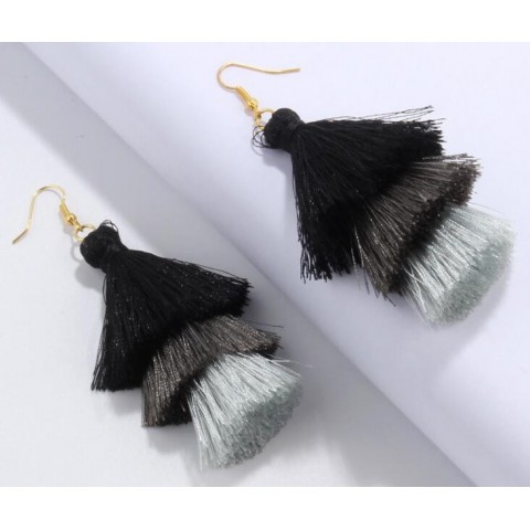 Boho Fashion Women's Gold Plated Tassel Earrings for Party GB372