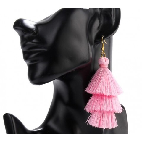 Boho Fashion Women's Gold Plated Tassel Earrings for Party GB372