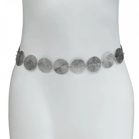 Chic Women's Vintage Metal Waist Chain - Sexy Belly Accessory 241225