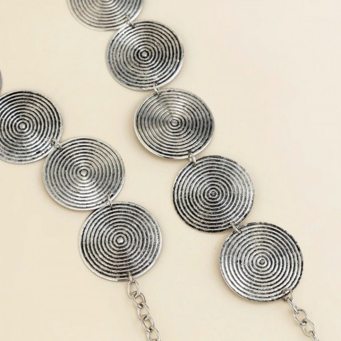 Chic Women's Vintage Metal Waist Chain - Sexy Belly Accessory 241225