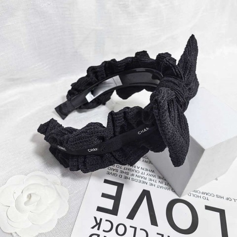 Toothed Pleated Black and White Headband for Women - H25307 Z61U