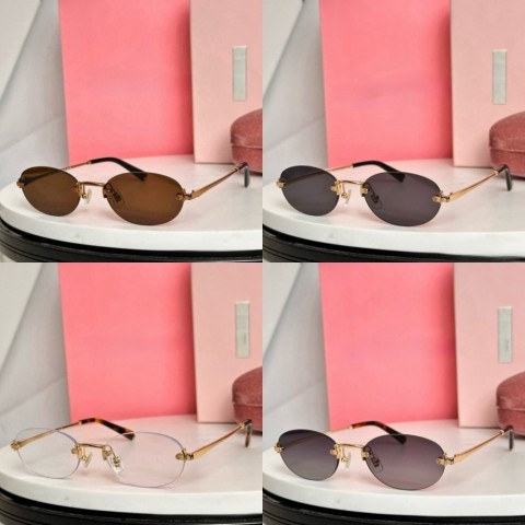 Luxury Oval Frame Sunglasses for Women - Designer Black Brown Glasses