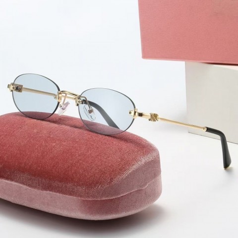 Luxury Oval Frame Sunglasses for Women - Designer Black Brown Glasses