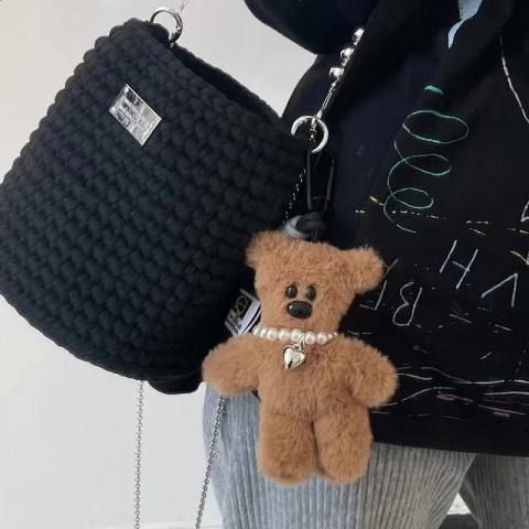 Cute 15cm Teddy Bear Plush Keychain for Boys by CE Company