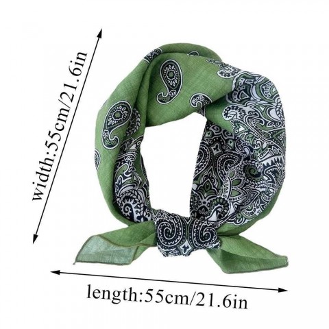 Luxury Cotton Linen Scarves for Women - Soft Floral Print Pashmina Square Scarves