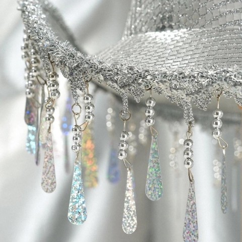 M7DD Silver Reflective Beret Hat - Unisex Multifunction Cowboy Hats for Carnivals