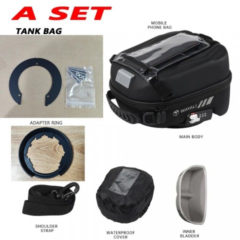 S2R Waterproof Fuel Tank Bag for Benelli TRK 702X 2023 & TRK251