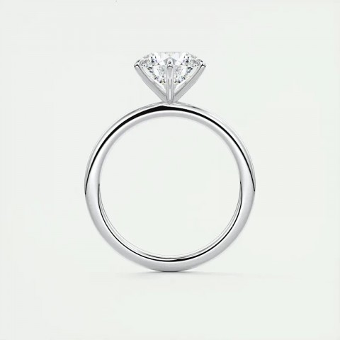 IOGOU Unisex 0.5ct-2ct D Color Diamond Bar Setting Card Ring in Sterling Silver