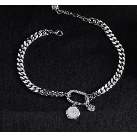 CXN509Ros Luxury Fashion Bracelet for Women - Exquisite Gold and Silver Chain Set
