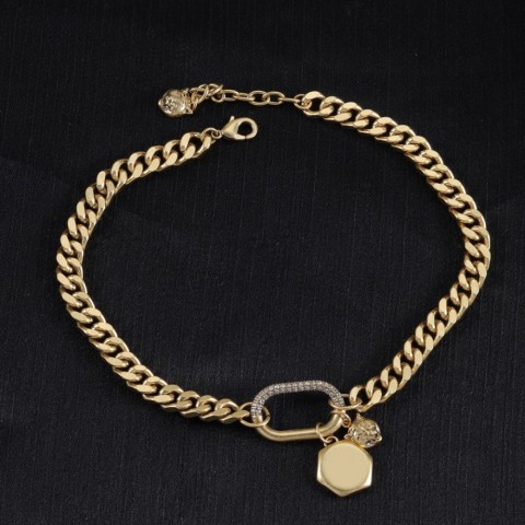 CXN509Ros Luxury Fashion Bracelet for Women - Exquisite Gold and Silver Chain Set