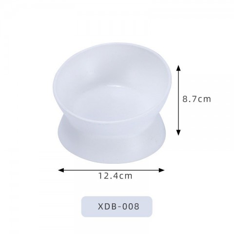 Oblique High-Foot Cat Bowl with Anti-Tip Design for Pet Protection