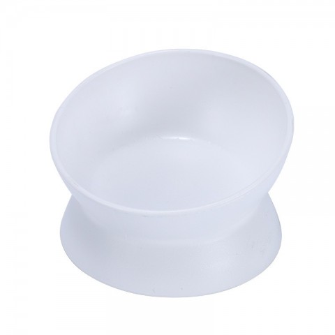 Oblique High-Foot Cat Bowl with Anti-Tip Design for Pet Protection
