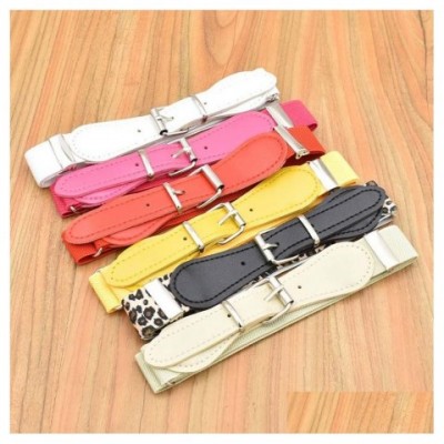 Women's Classic Cowskin Leather Belt - Black 25Cm Width Unisex Fashion Accessory
