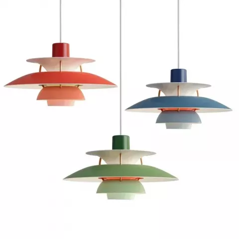 Danish Designer PH UFO Pendant Light - Multiple Colors, Modern Style, LED Lighting