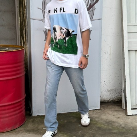 Harajuku Style Men's Cotton Short Sleeve T-Shirt, Casual Print Design