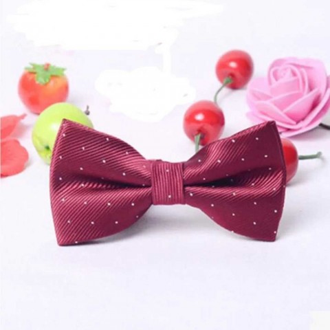 Children's Solid Lavender Letter Bow Tie for Boys - Gentleman Fashion Accessory