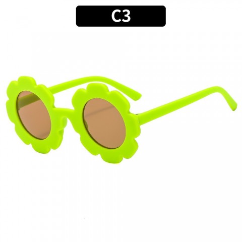 Sunflower Kids UV380 Protection Round Frame Sunglasses for Boys and Girls
