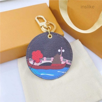Luxury 18K Gold Plated Car Keychain for Men - Fashion Spring New Alloy Pendant
