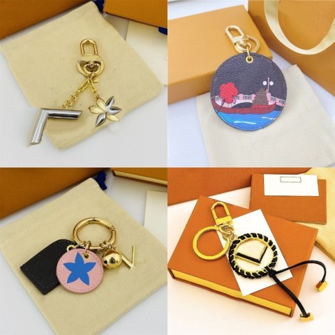 Luxury 18K Gold Plated Car Keychain for Men - Fashion Spring New Alloy Pendant
