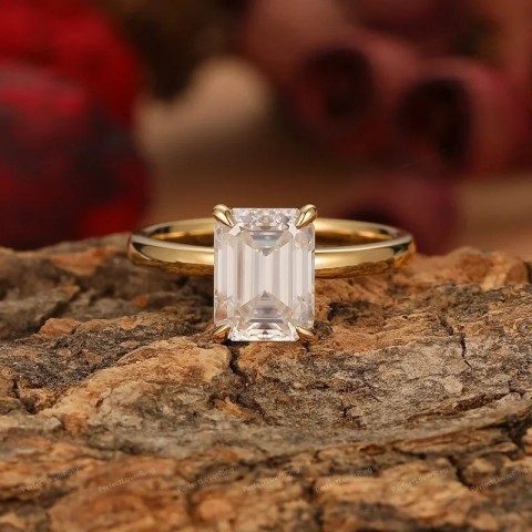 Yeah High Quality Jade Cutting Solitaire Ring 1ct-3ct 925 Sterling Silver Unisex Engagement Ring