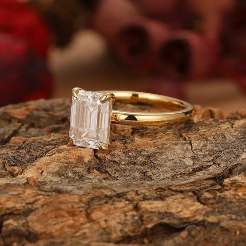 Yeah High Quality Jade Cutting Solitaire Ring 1ct-3ct 925 Sterling Silver Unisex Engagement Ring