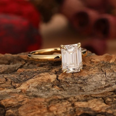 Yeah High Quality Jade Cutting Solitaire Ring 1ct-3ct 925 Sterling Silver Unisex Engagement Ring