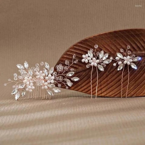 Luxurious Crystal Hair Clips Set for Sweet Brides & Daily Fashion Women