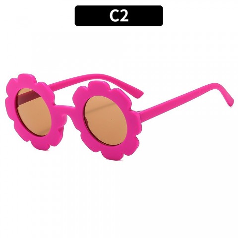 Sunflower Kids UV380 Protection Round Frame Sunglasses for Boys and Girls