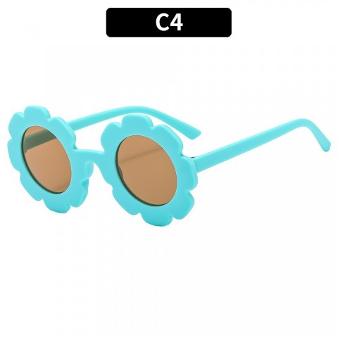 Sunflower Kids UV380 Protection Round Frame Sunglasses for Boys and Girls